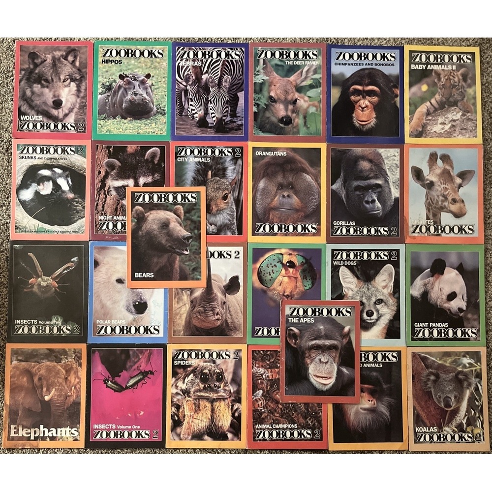 Vintage Zoobooks Lot of 26‎ Magazines 1980-1990 Random Animals Baby 2